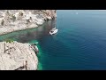 perfect ionian anchorage with nisos yacht charter