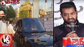 Jr NTR Fined By Cops For Having Tinted Glasses On Car | Hyderabad | Teenmaar News | V6 News