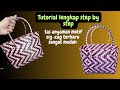 [Tutorial] latest zig-zag motif striated woven bag