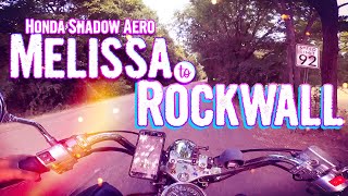 Rural backroads in Northeast Texas | Honda Shadow Aero VT750CS | Melissa to Rockwall