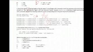 Java Strings Multiple Choice Worksheet #1