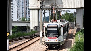 [Hong Kong Light Rail(LRT)]港鐵第一代輕鐵列車 706線(天水圍循環線)行車片段(附九鐵化車廂廣播)