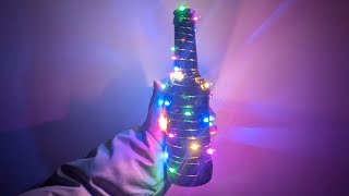 Colourful decorated bottle | lightening bottle | let's design a decoration piece