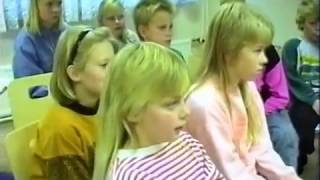 Temadag i finska språket i Bosund skola 1991 /  Larsmo När-TV