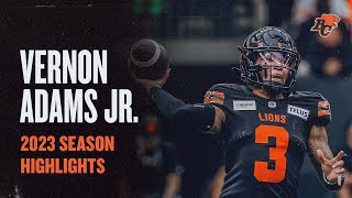 Vernon Adams Jr. - QB - 2023 BC Lions Season Highlights