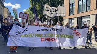 Une manifestation pour des logements sociaux