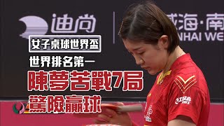 【ITTF女子世界盃】苦戰七局險勝韓瑩 陳夢前進決賽/愛爾達電視20201110