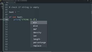 Check for a null string in Python ?