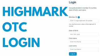Highmark OTC Login: Store, Benefits Catalog β¬π