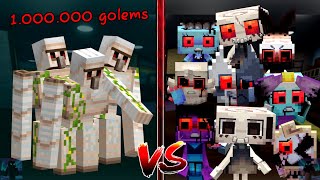 DANDY'S WORLD vs 1.000.000 GOLEM | dandy's world vs all golem in Minecraft Mob Battle