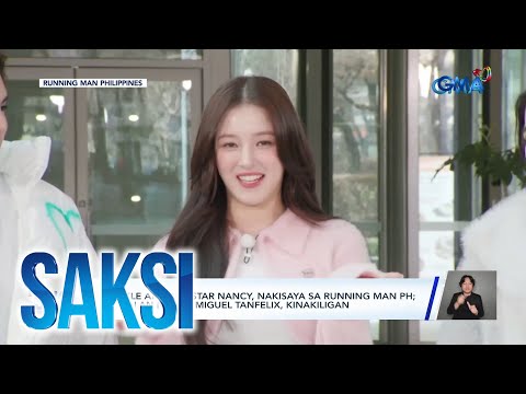 Sparkle at K-POP star Nancy, nakisaya sa running man ph; tambalan nila ni Miguel… | Saksi