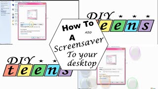 How to add a screensaver - Windows 7