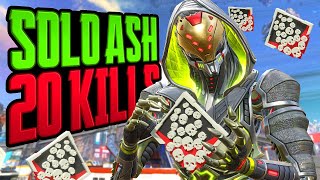 SOLO Ash 20 KILLS and 4,800 Damage Apex Legends Gameplay Season 16