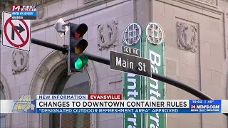 City council approves outdoor drinking area in downtown Evansville