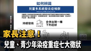 家長注意！兒童、青少年染疫重症七大徵狀－民視新聞