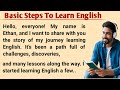 Basic Steps To Learn English | Learn English | Learn English Easily | English Story Level 1