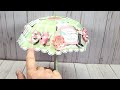 carta bella flower garden 3d umbrella asc craft supplies haul