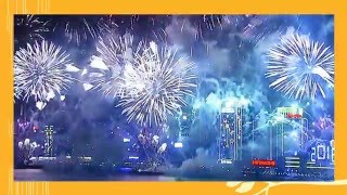 香港除夕倒數煙花匯演2015年12月31日