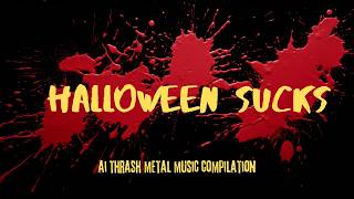 HALLOWEEN SUCKS EP 2024 🎃 MUSICA  AI THRASH METAL BRUTALE 🤘 Musica Heavy Metal Horror ! 🤘 4K