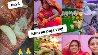 kharna puja vlog (day2) comment jrur btana kharna ka prasad kisko kisko psnd h ??😍