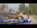 fire crews battling tucker fire in modoc national forest