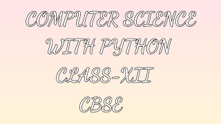 COMPUTER SCIENCE WITH PYTHON | CLASS-XII | CBSE | RECURSION | BINARY SEARCH USING RECURSION