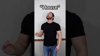 Learn ASL “House” #asl #americansignlanguage #deaf #hardofhearing #education #english #learn #house