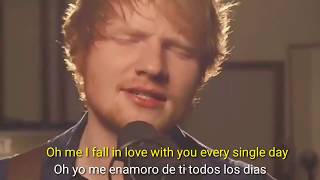 Ed Sheeran Thinking out Loud  (sub español ingles)