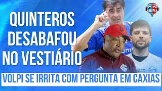 🔵⚫️ Diário do Grêmio KTO: Quinteros desabafa sobre urgência | Volpi irritado! | Roger fala da Arena