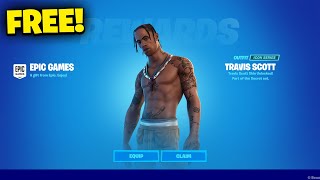 How to Get the TRAVIS SCOTT Skin for FREE in Fortnite 2024!