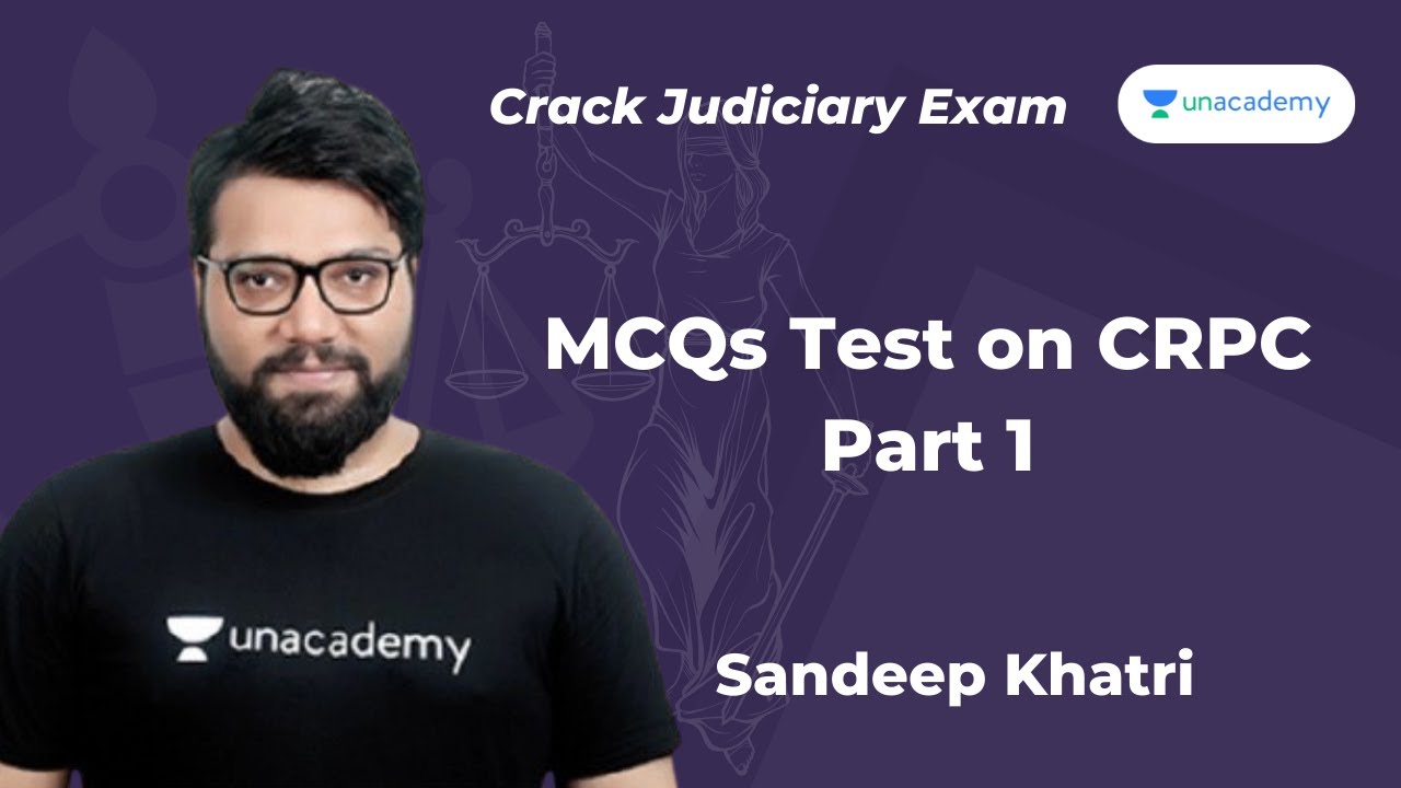 MCQs Test On CRPC Part 1 | Crack Judiciary Exam | Sandeep Khatri ...