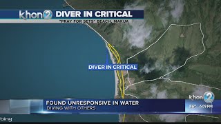 Man hospitalized after diving incident at Makua Beach