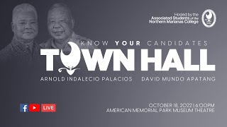 Town Hall: Lt. Gov. Arnold I. Palacios (I) and Saipan Mayor Dave Apatang (I)