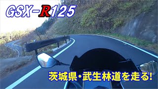 GSX-R125で茨城県、武生林道を走る！