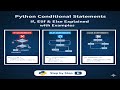 Python Conditional Statements | If, Elif & Else Explained with Examples