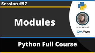 Modules in Python (Python Tutorial - Part 57)