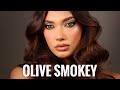 OLIVE Green Smokey Eyes Makeup Tutorial & Trying New Products | Claudia Neacsu