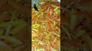 নিরামিষ আলু গাজর ভাজি রান্নার রেসিপি,, Alu Gajor Vaji Recipe,,