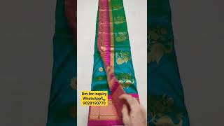 PURE SILK, MACHINE MADE PAITHANI, BOOK NOW, ONLY 12500/-.whatsapp 9028190770 / 9673787937