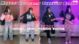 A WEEK OF MY SCHOOL OUTFITS ♕ | grwm , chit chats , morning routine || yayamarieeee