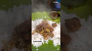 Mutton meals தலை வாழை ஆட்டு கறி விருந்து ஒரு புடி #shorts #short #viralvideo #trending  @chaikathir