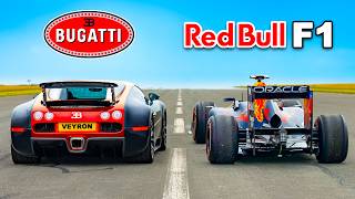 Bugatti Veyron v Red Bull F1 car: DRAG RACE