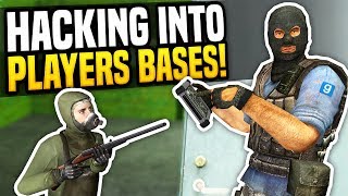 HACKING INTO PLAYERS BASES - Gmod DarkRP | New Hacker Job!