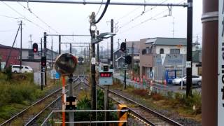 仙石線　高城町駅 快速石巻行入線（ハイブリッド車両）