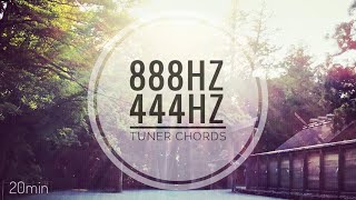 身体と魂の両方に働きかける極上の和音／888hz \u0026 444hz chords ／frequency／マドモアゼル愛先生のゴールドチューナー２音／20分バージョン