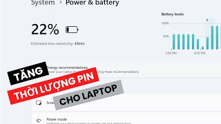 Cách kéo dài thời lượng pin cho laptop Dell Inspiron 15 3520 i5