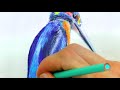 how to draw a kingfisher with color pencils narrated