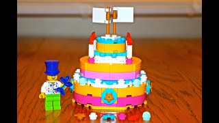 LEGO 40382 birthday cake speed Build. Happy Birthday AFOL.