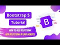 How To Use Bootstrap 5 | Add Bootstrap 5 to HTML | Bootstrap 5 Tutorial