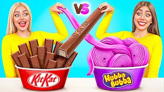 Bubble Gum vs Chocolate Food Challenge | Food Battle by Choco DO